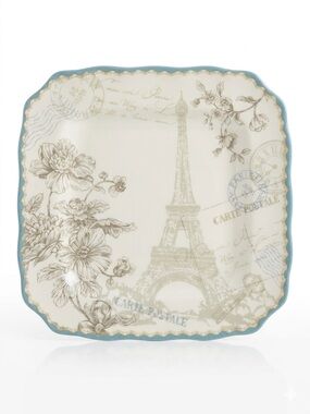 222 Fifth Eiffel Tower Decorative Dinner Plate